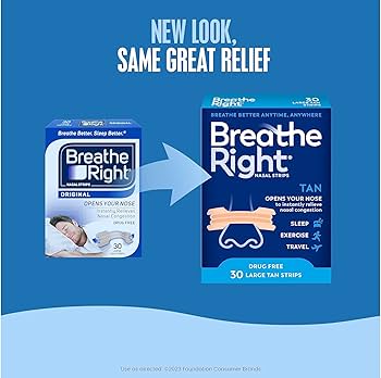 Nasal Strip Tan Large 30s-Breathe Right-Matakana Pharmacy