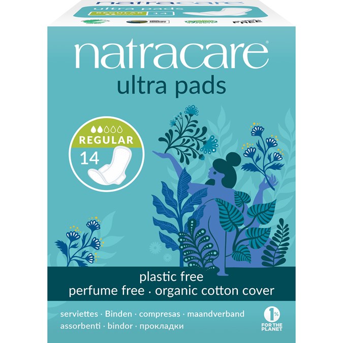 Natracare Ultra Pads Regular 14pk-Matakana Pharmacy