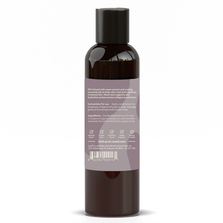 Image of Neem Skin Calming Oil - Clear & Calm Skin 177mL ingredients