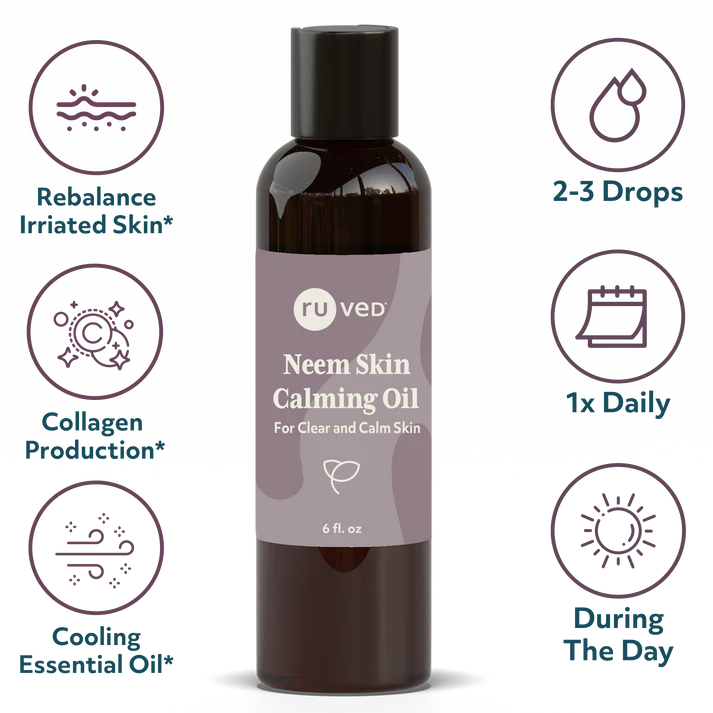 Image of Neem Skin Calming Oil - Clear & Calm Skin 177mL info