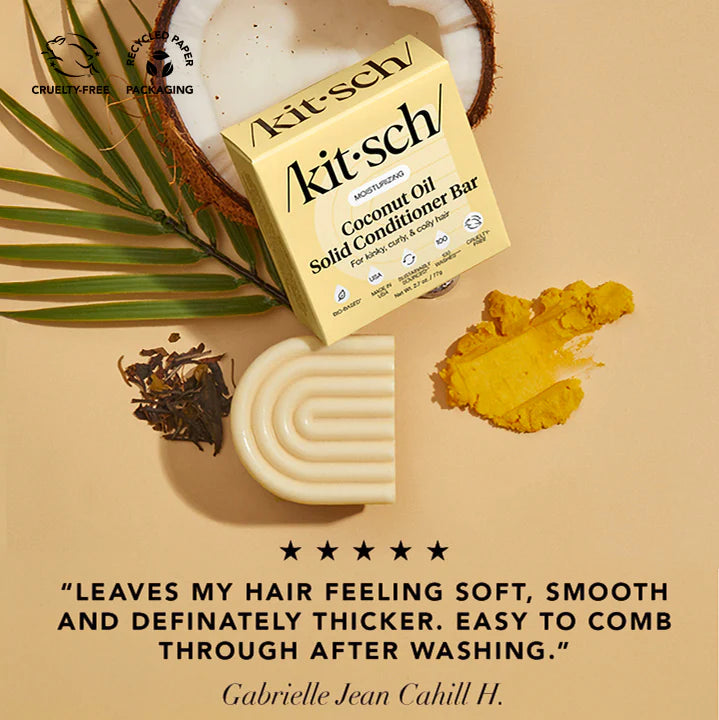 Coconut Oil Conditioner Bar for Dry Damaged Hair-KITSCH-Matakana Pharmacy