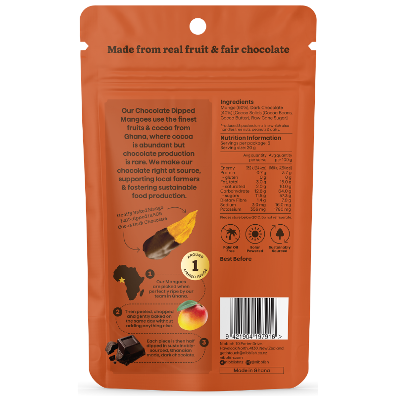 Chocolate Dipped Mango 100g