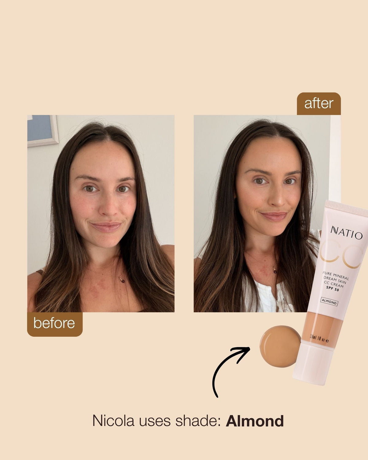 Dream Skin CC Cream SPF50 Almond 30ml