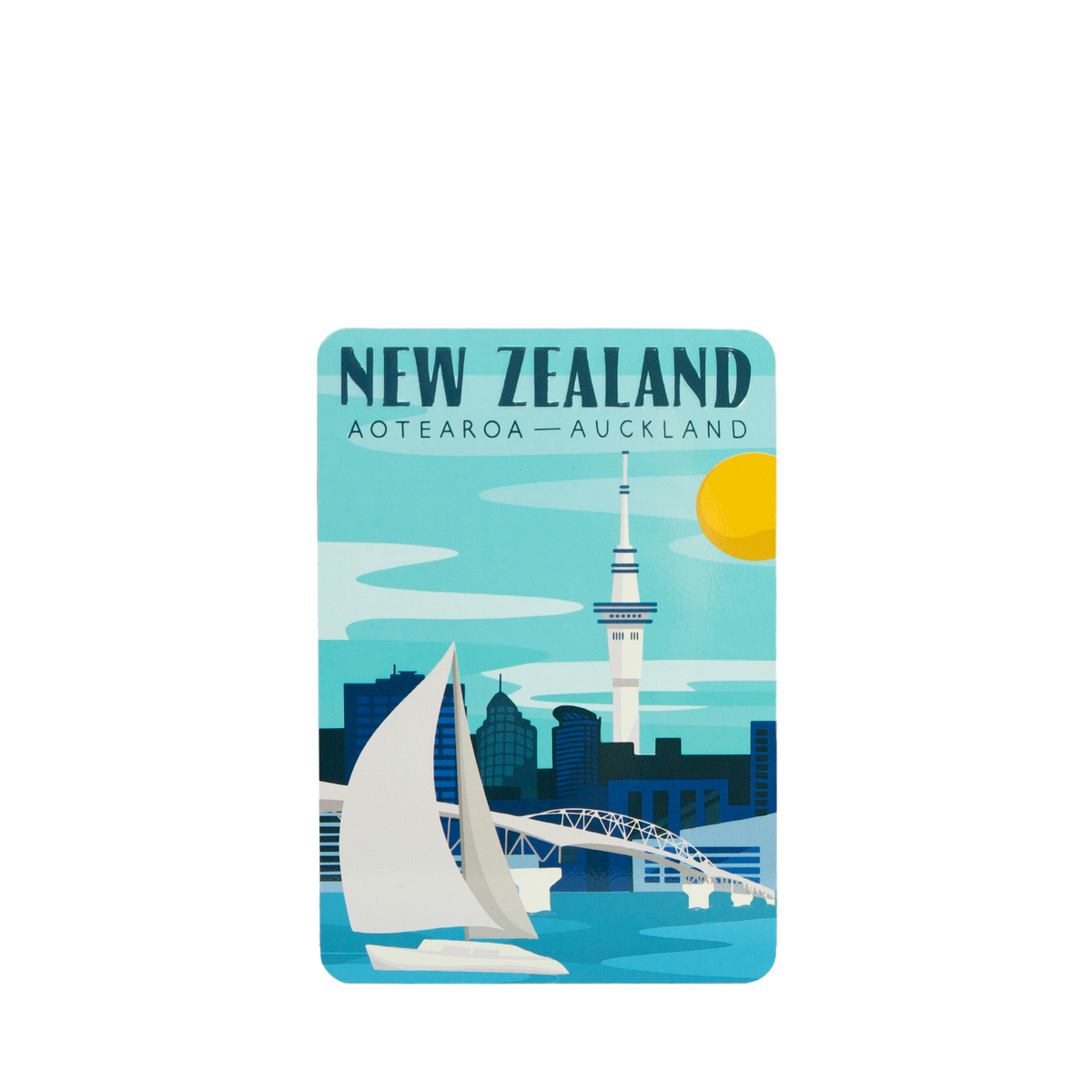 Metal Postcard 10x14cm Auckland