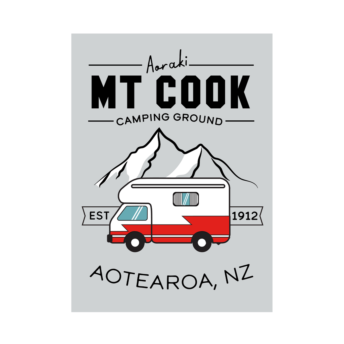 Tea Towel 51x70cm Mt Cook