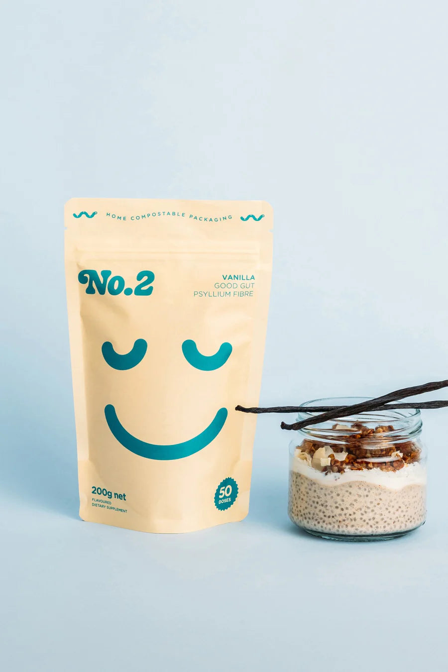 Vanilla Psyllium Fibre Powder 200g-No.2-Matakana Pharmacy