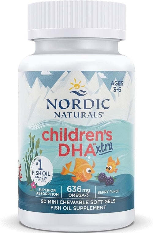 Childrens DHA Xtra Berry Punch 90 sgcaps-Nordic Naturals-Matakana Pharmacy
