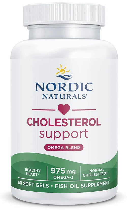 Cholesterol Support Omega Blend - Unflavoured 60 Soft Gel Caps-Nordic Naturals-Matakana Pharmacy