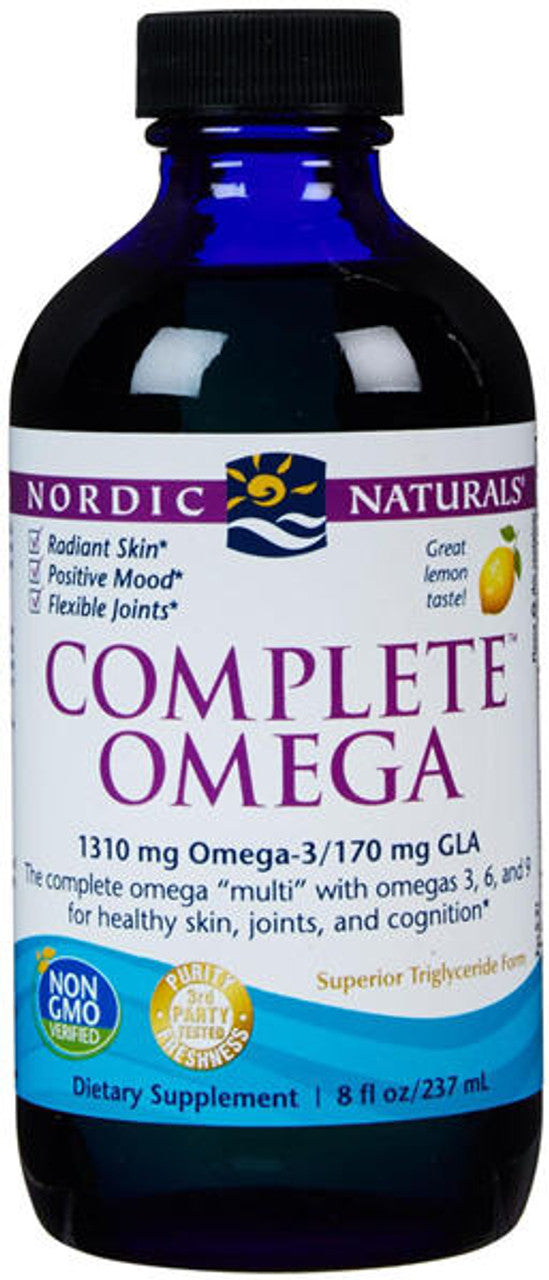 Complete Omega Liquid Lemon (48 serves) 237ml-Nordic Naturals-Matakana Pharmacy
