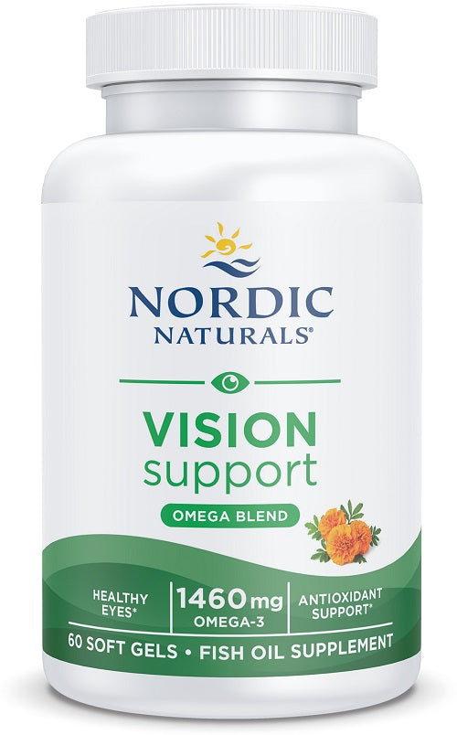 Vision Support Omega Blend - Unflavoured 60 Soft Gel Caps-Nordic Naturals-Matakana Pharmacy