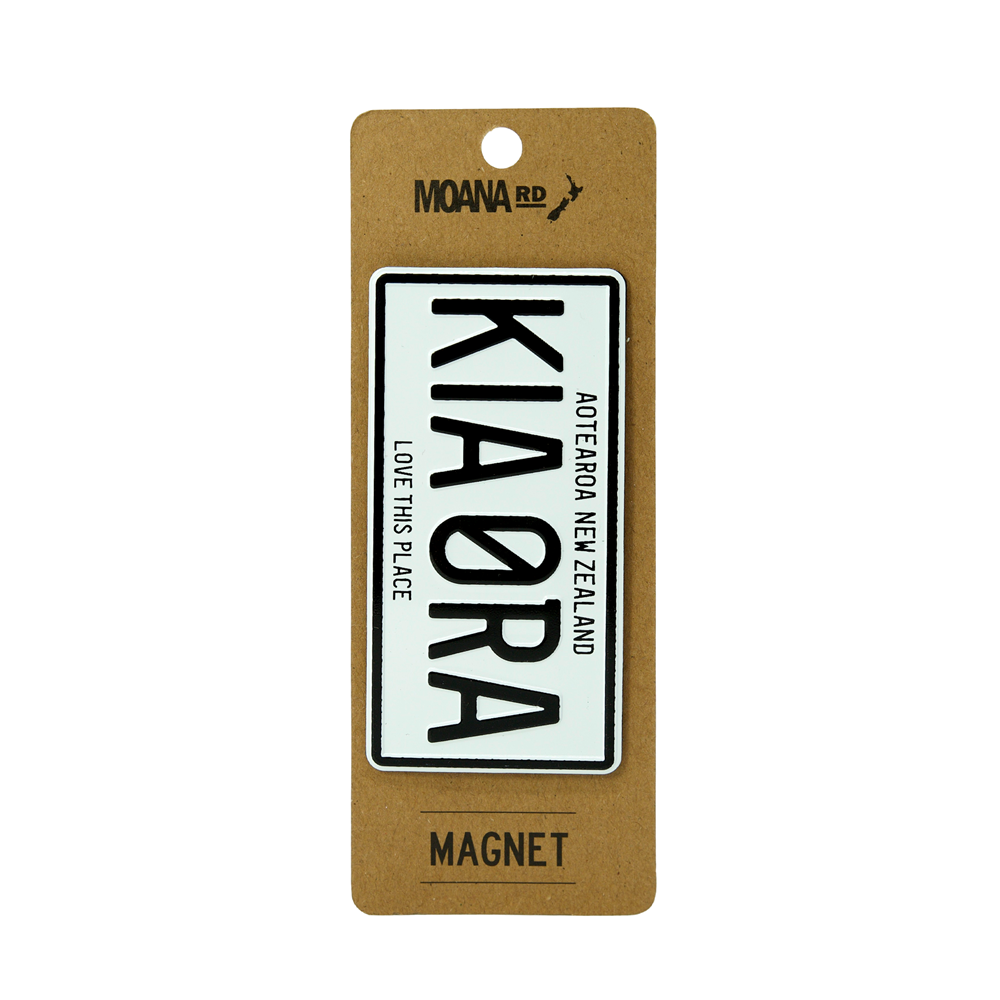 Number Plate Magnets 4.5x9cm Kia Ora-Moana Road NZ-Matakana Pharmacy