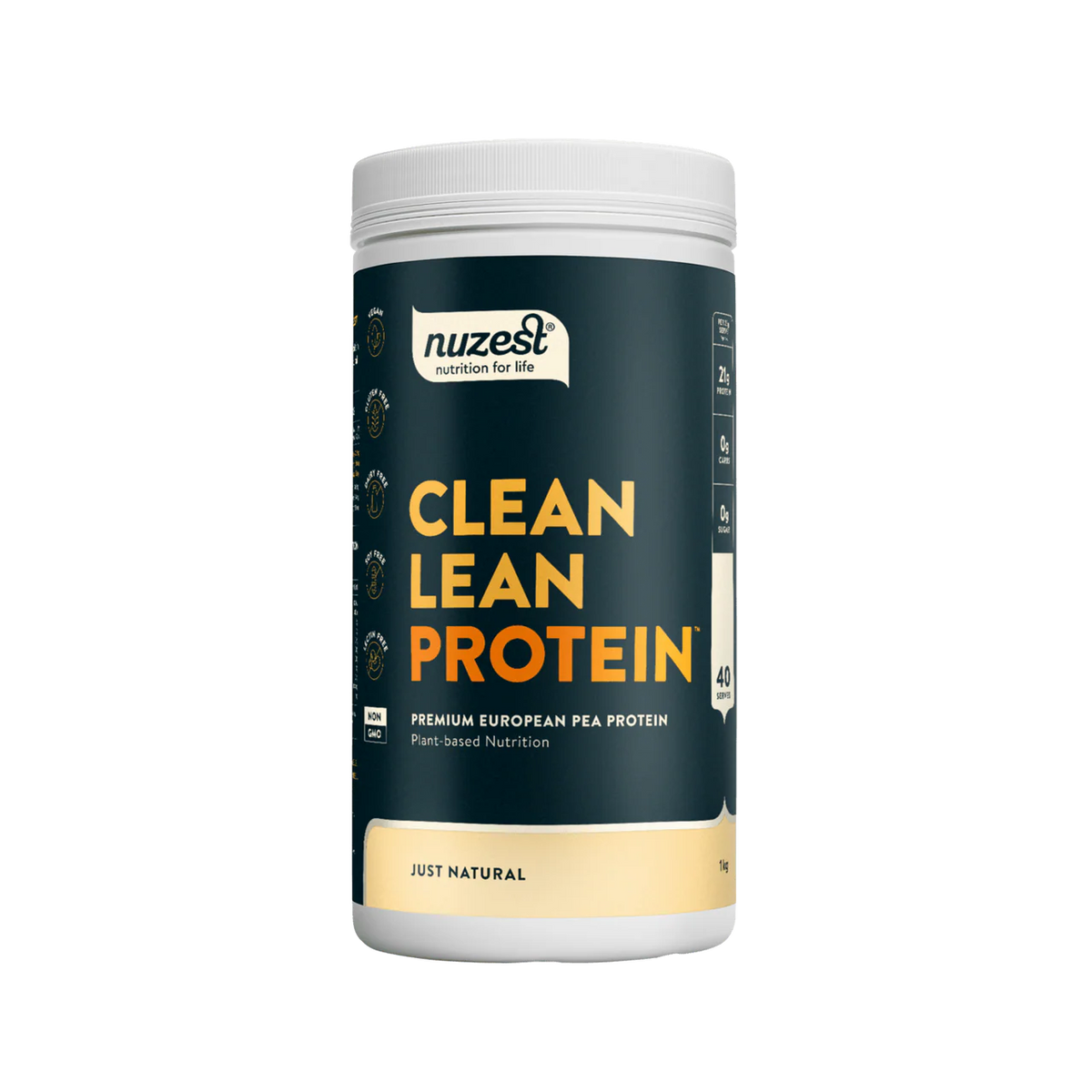 Clean Lean Protein Just Natural Pea 1kg-Nuzest-Matakana Pharmacy