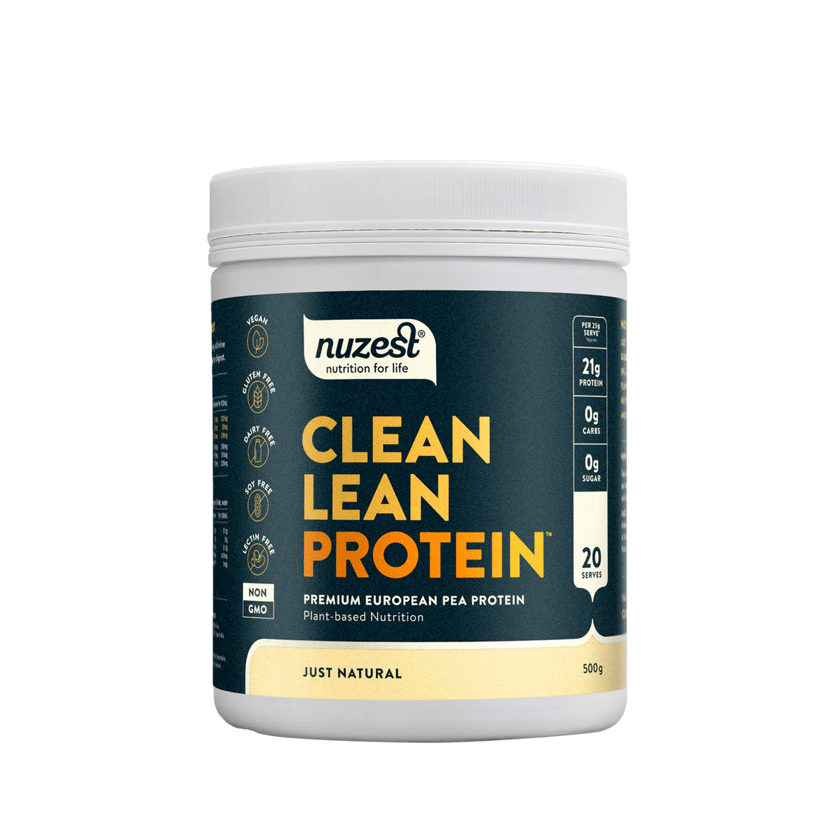 Clean Lean Protein Just Natural 500g-Nuzest-Matakana Pharmacy