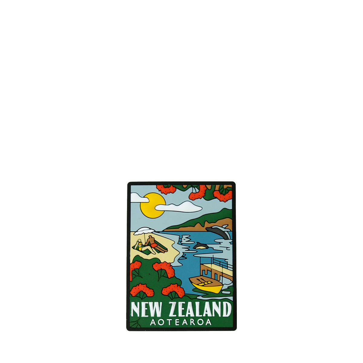Silicone New Zealand Magnet Northern Beach-Moana Road NZ-Matakana Pharmacy
