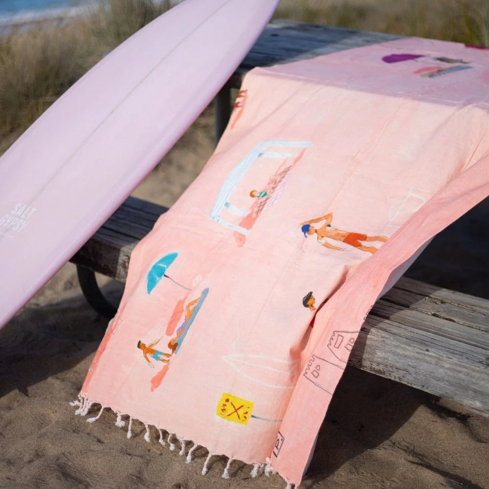 Beach Towel - Boob Watch-One Hour North-Matakana Pharmacy
