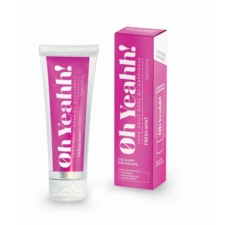 OH YEAHH! The Happy Toothpaste Fresh Mint 75ml-Matakana Pharmacy