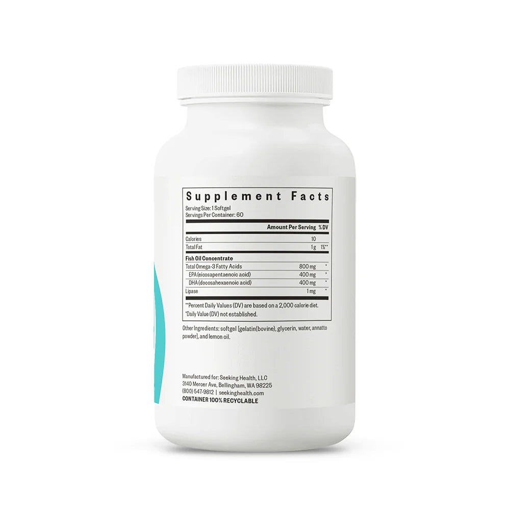 Fish Oil 60 Softgels-Seeking Health-Matakana Pharmacy