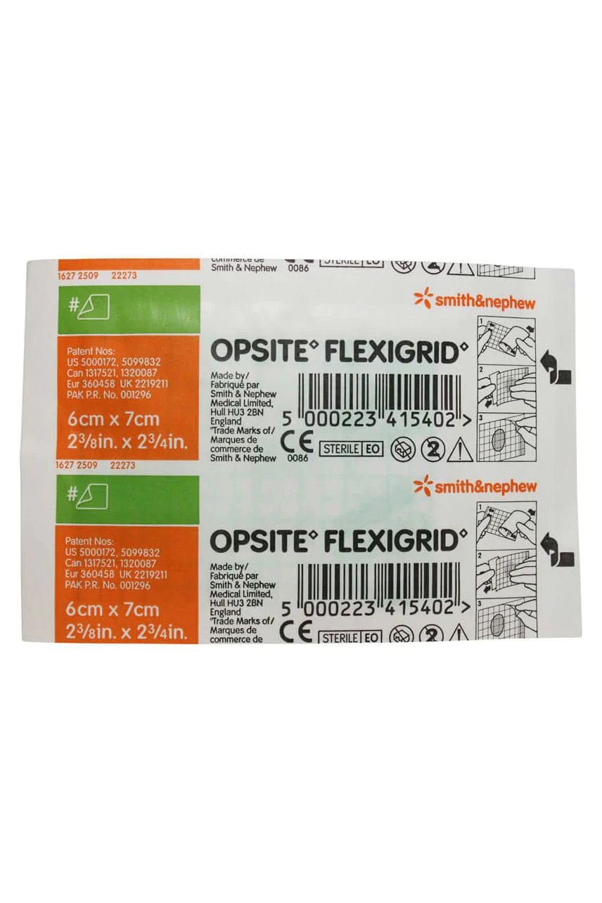 OPSITE Flexigrid 6x7cm SINGLE DRESSING-Matakana Pharmacy