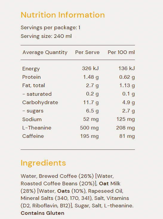 Oat Milk Latte Case (12 x 240ml)-Inner Bloom-Matakana Pharmacy