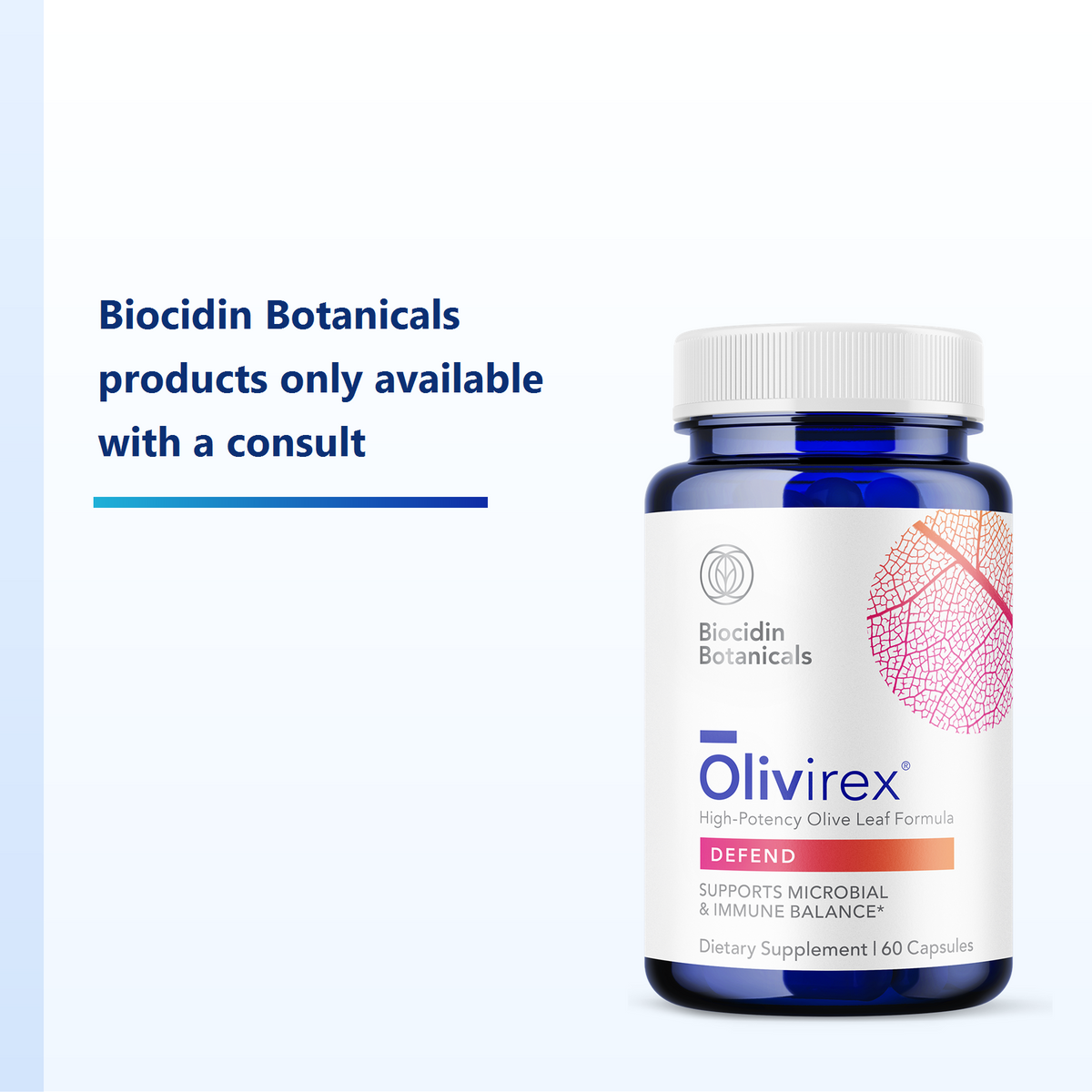 Olivirex 60 Capsules | Biocidin Botanicals-Biocidin Botanicals-Matakana Pharmacy