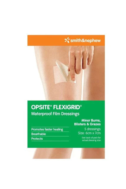 Opsite Flexigrid Dressing 6x7cm 5 pack-Matakana Pharmacy