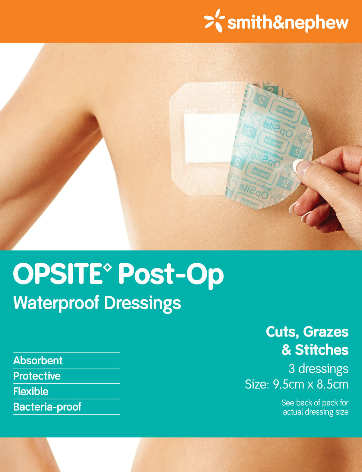 Opsite PostOp Dressing 9.5x8.5cm 3 pack-Matakana Pharmacy