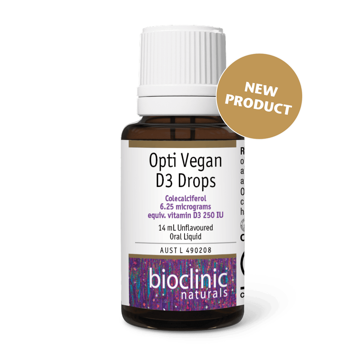 Opti Vegan D3 Drops 14ml-BioClinic Naturals-Matakana Pharmacy