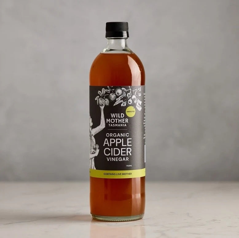 Organic Australian Apple Cider Vinegar 750ml-Wild Mother Tasmania-Matakana Pharmacy