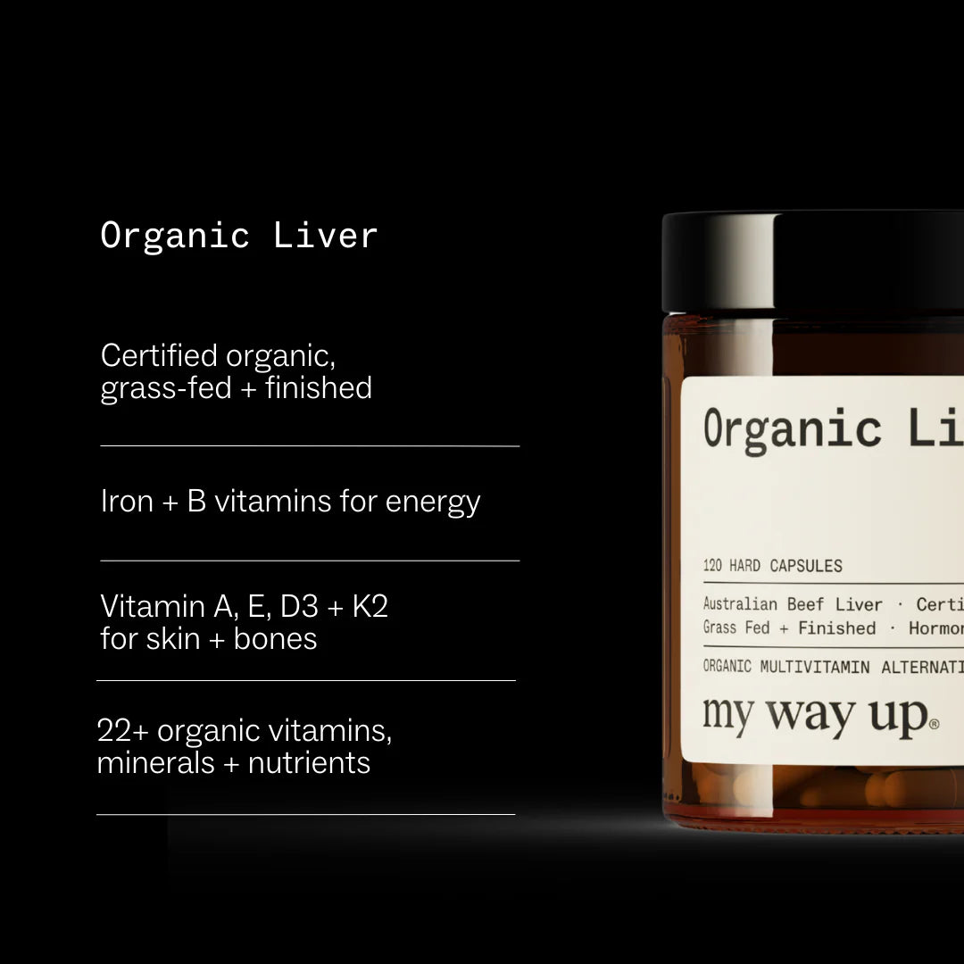 Organic Liver 120 Capsules-my way up-Matakana Pharmacy