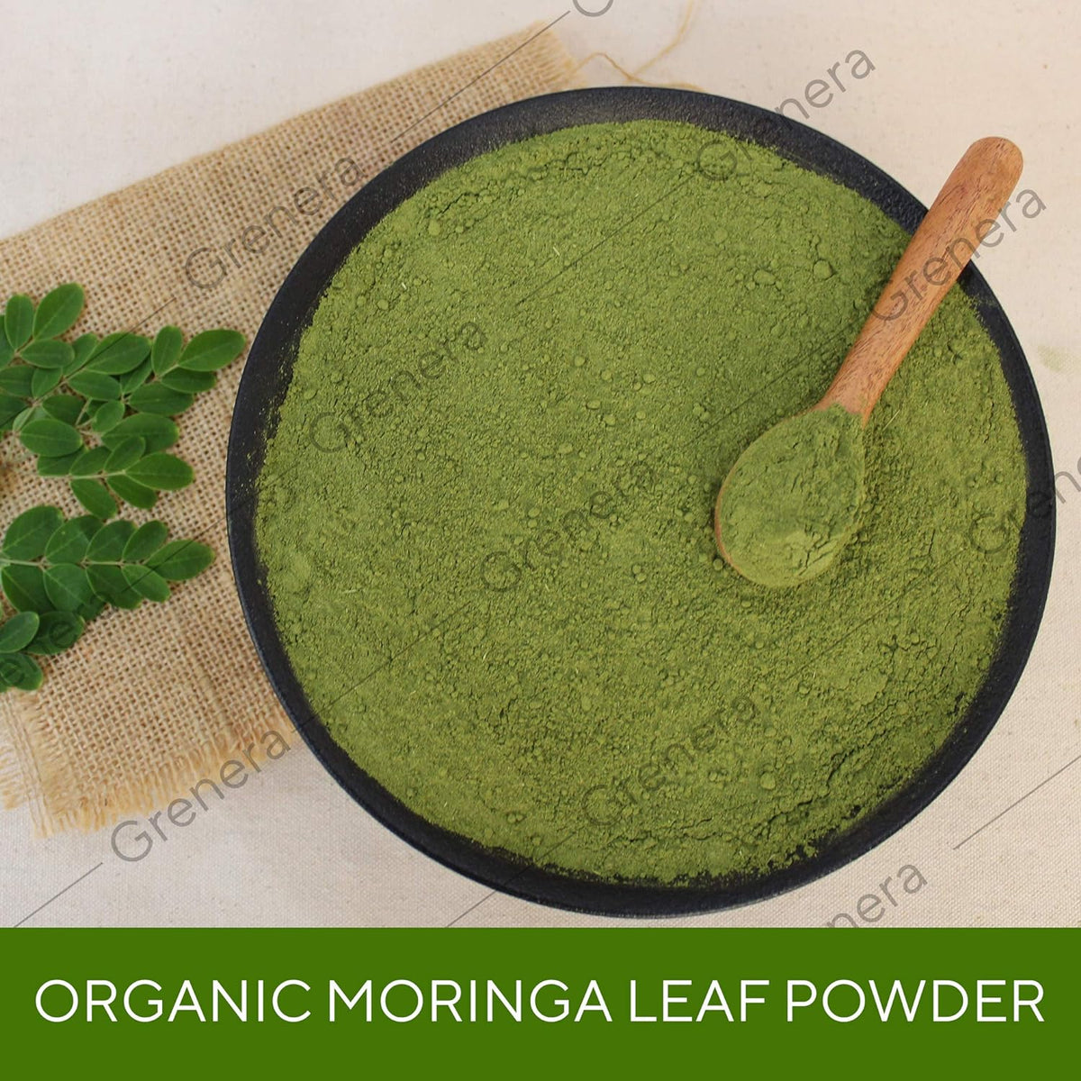 Organic Moringa Leaf Powder 240g-Grenera-Matakana Pharmacy