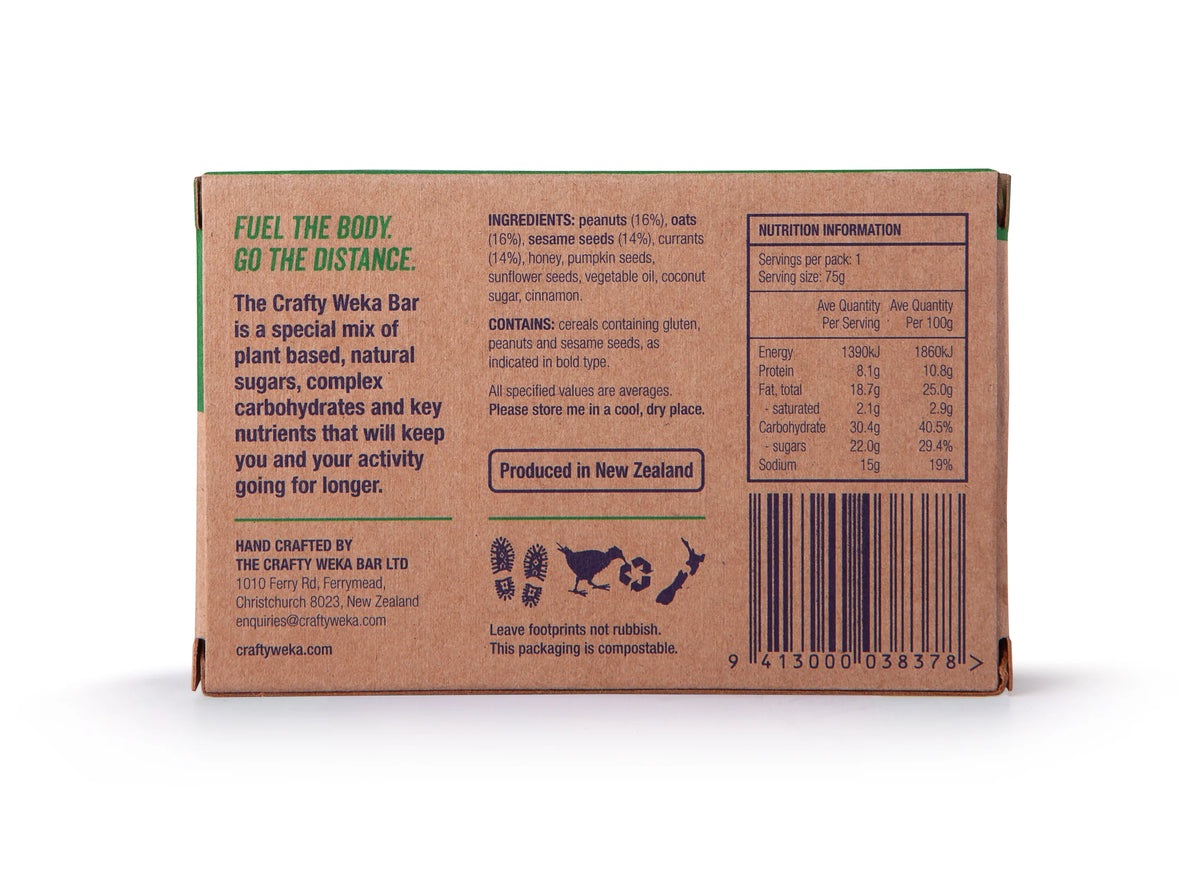 Original Bar Snack 75g | Crafty Weka-Crafty Weka-Matakana Pharmacy