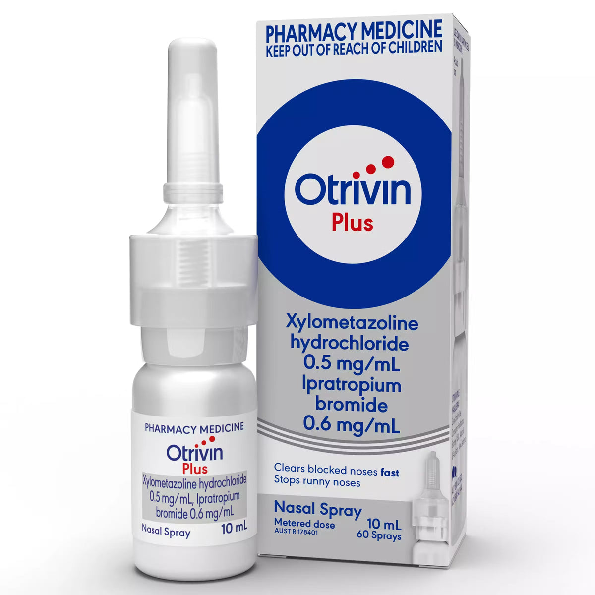 Image of bottle and box for Otrivin Plus 10ml