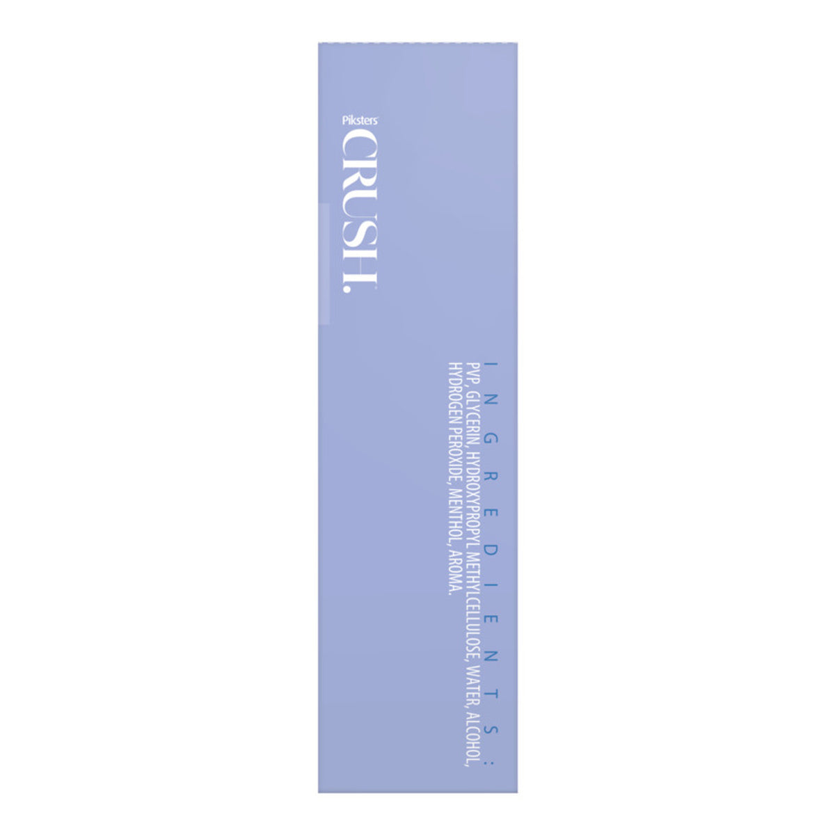 Side of the box image for PIKSTERS Crush Whitening Strips Coconut 28pk