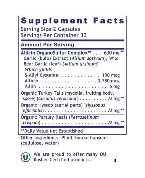 Allicidin 60caps-Matakana Pharmacy