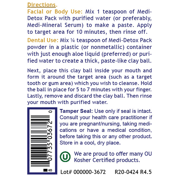 Medi Detox Pack Powder 150g-Matakana Pharmacy