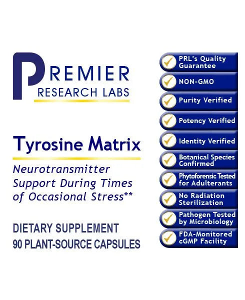 Tyrosine Matrix 90caps-Matakana Pharmacy
