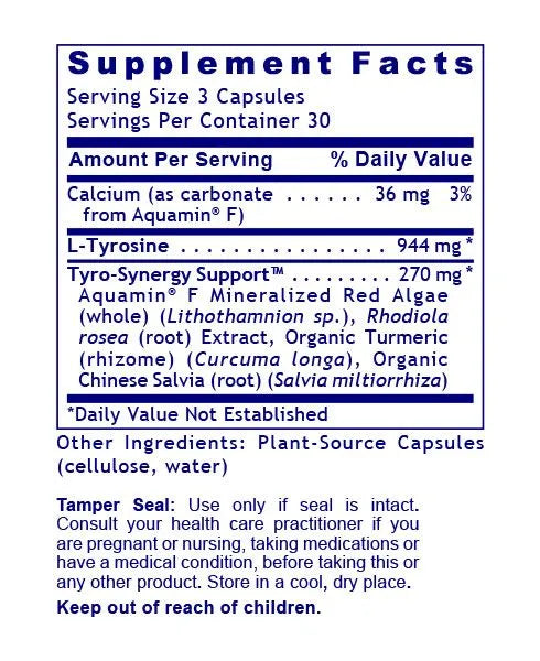 Tyrosine Matrix 90caps-Matakana Pharmacy