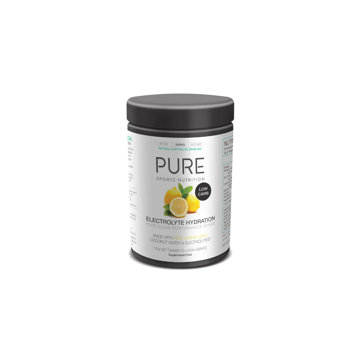 PURE SN Elect Hyd L Carb Lemon 160g-Matakana Pharmacy