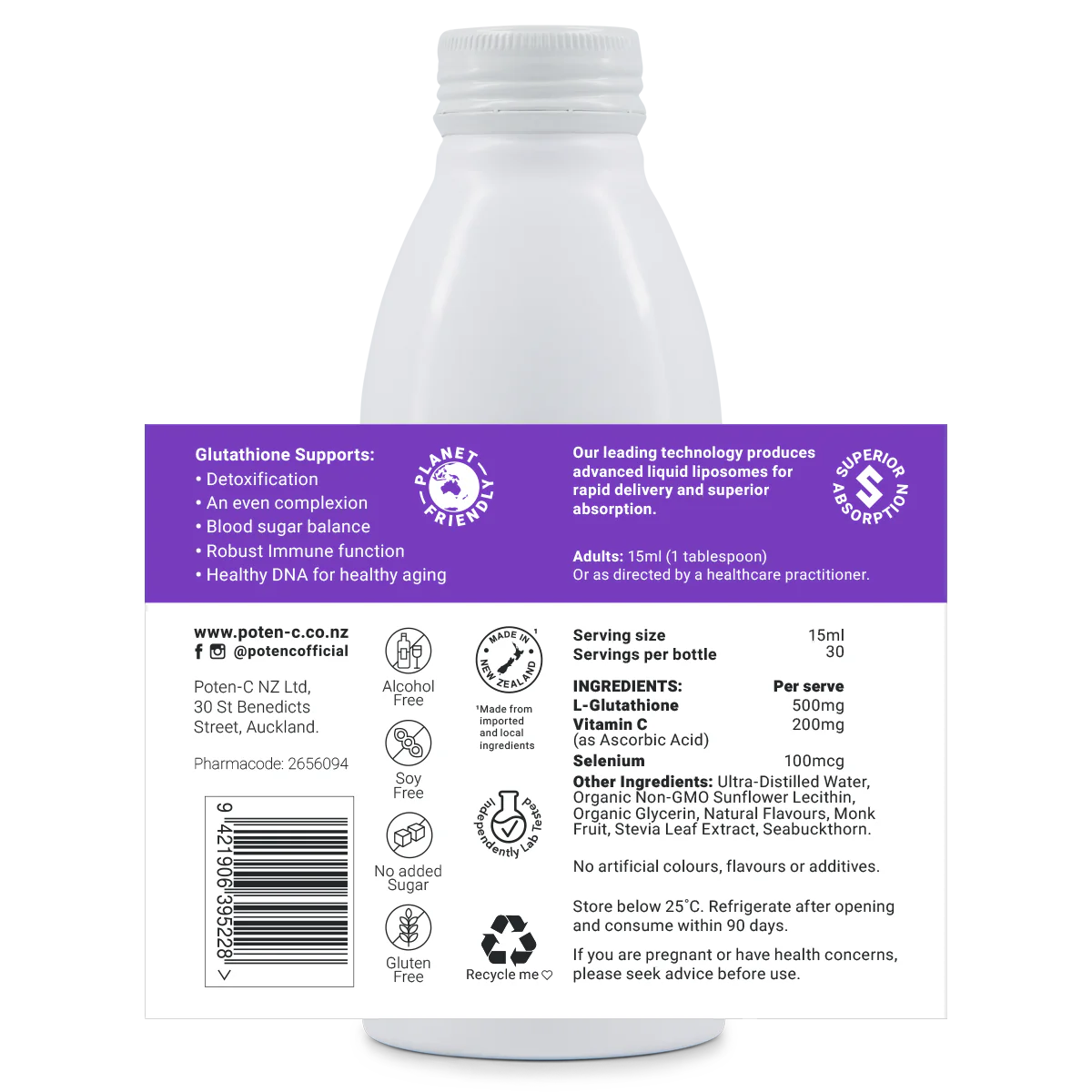 image of the label wrapping around the bottle 