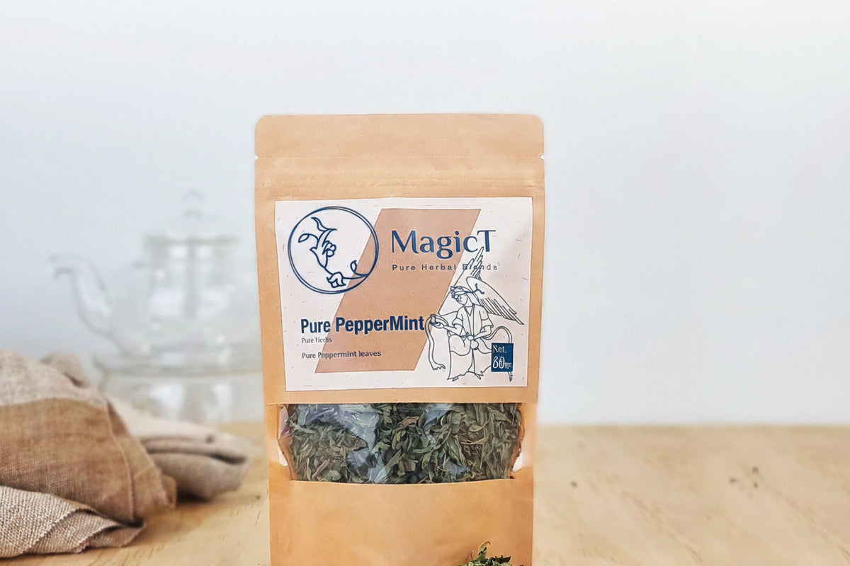 MagicT Pure Peppermint Tea Pouch 60g-Magic T-Matakana Pharmacy