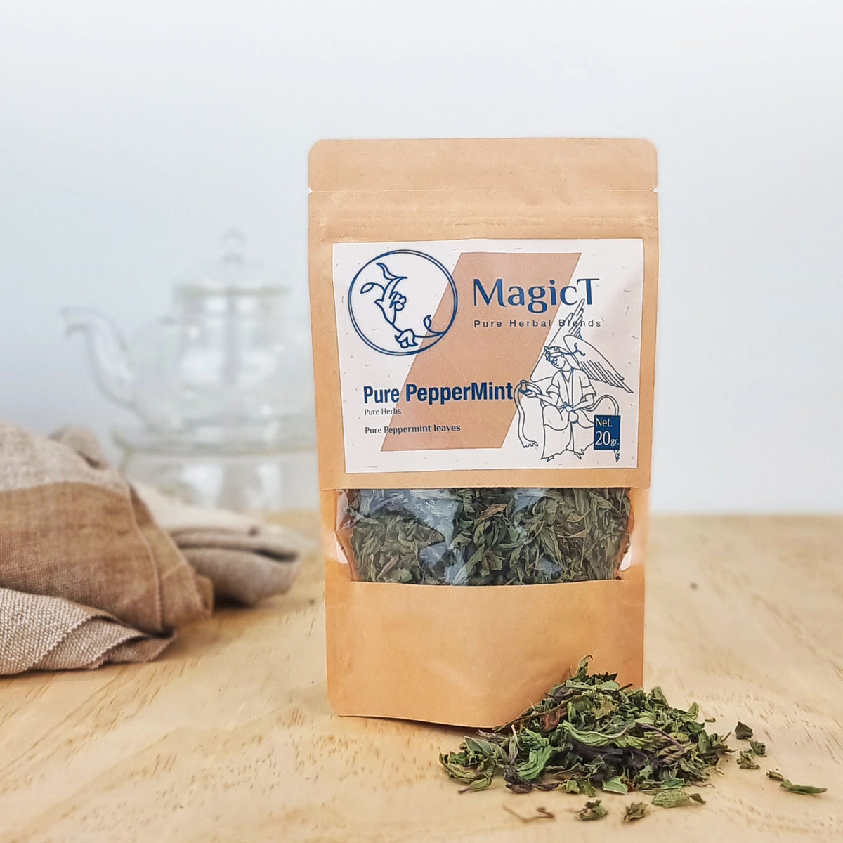 MagicT Pure Peppermint Tea Pouch 20g-Magic T-Matakana Pharmacy