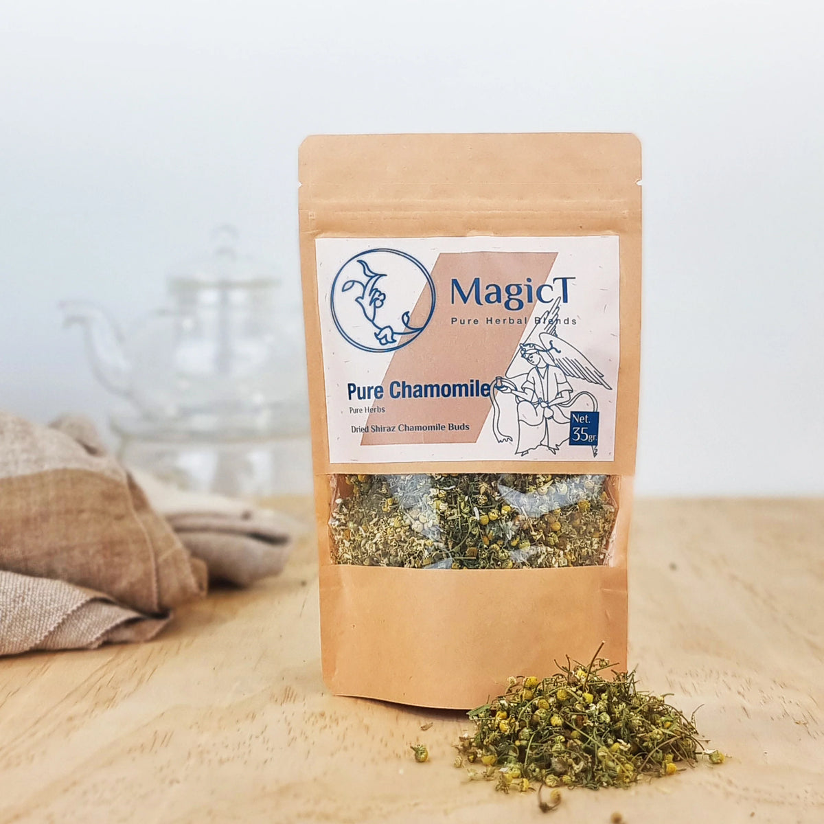 MagicT Pure Chamomile Tea Pouch 35g-Magic T-Matakana Pharmacy