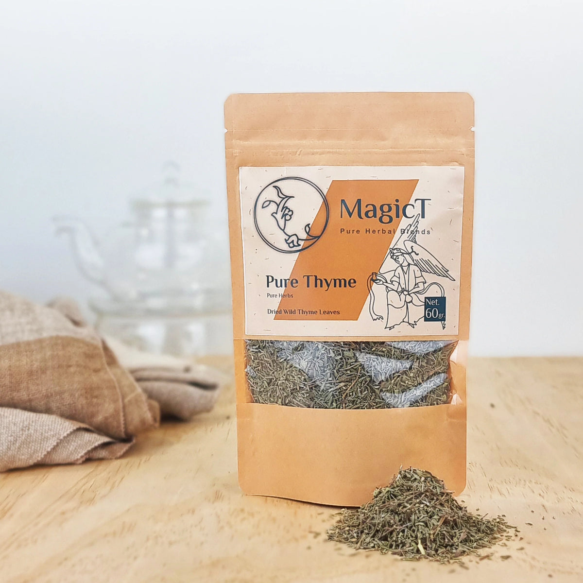 MagicT Pure Thyme Tea Pouch 60g-Magic T-Matakana Pharmacy
