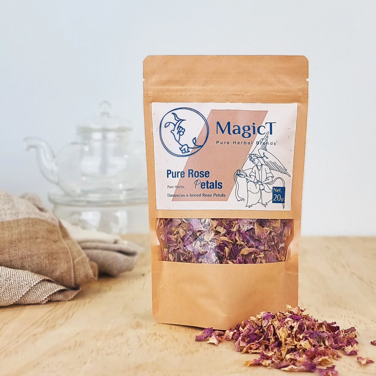 MagicT Pure Rose Petals Tea Pouch 20g-Magic T-Matakana Pharmacy