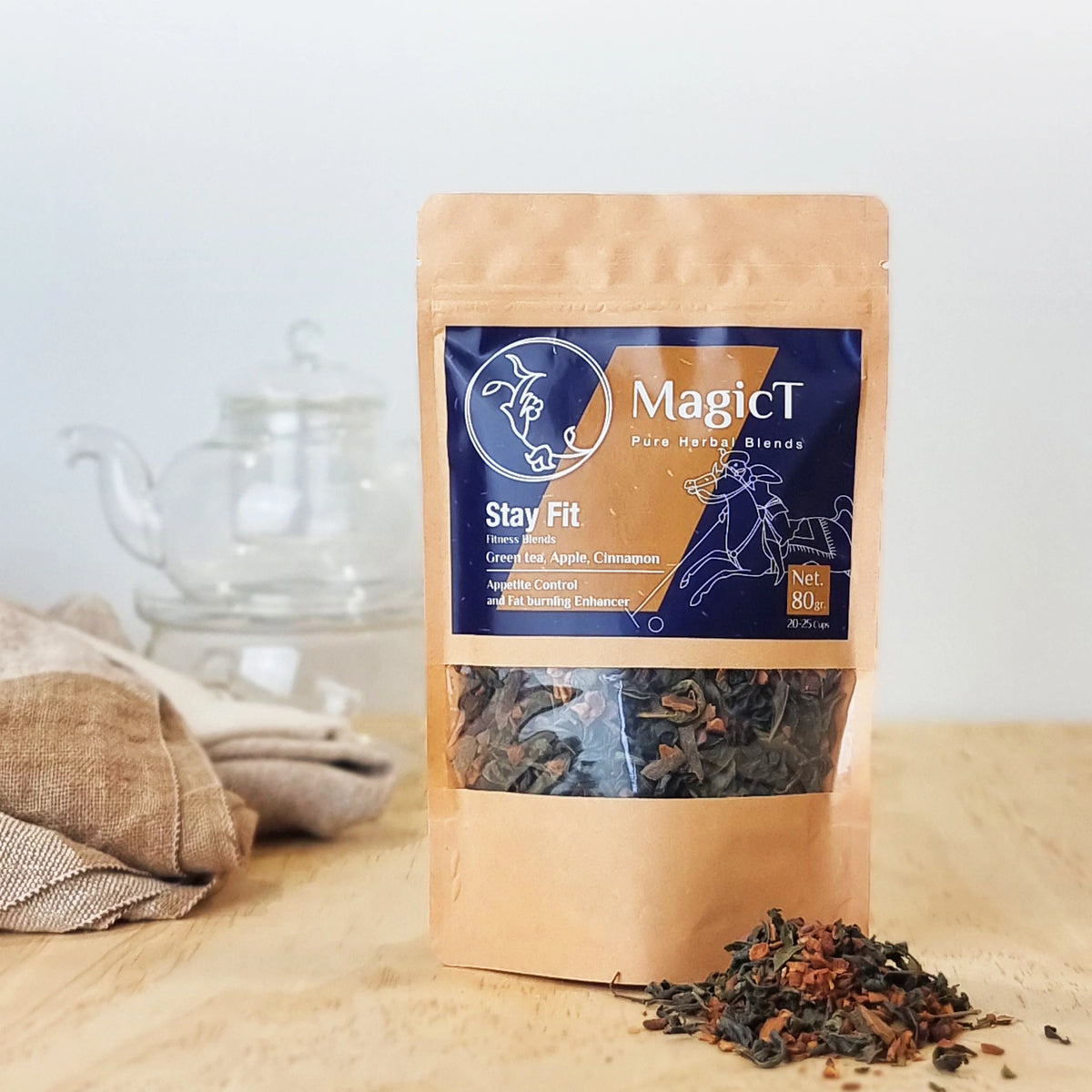 MagicT Stay Fit Tea Pouch 80g-Magic T-Matakana Pharmacy