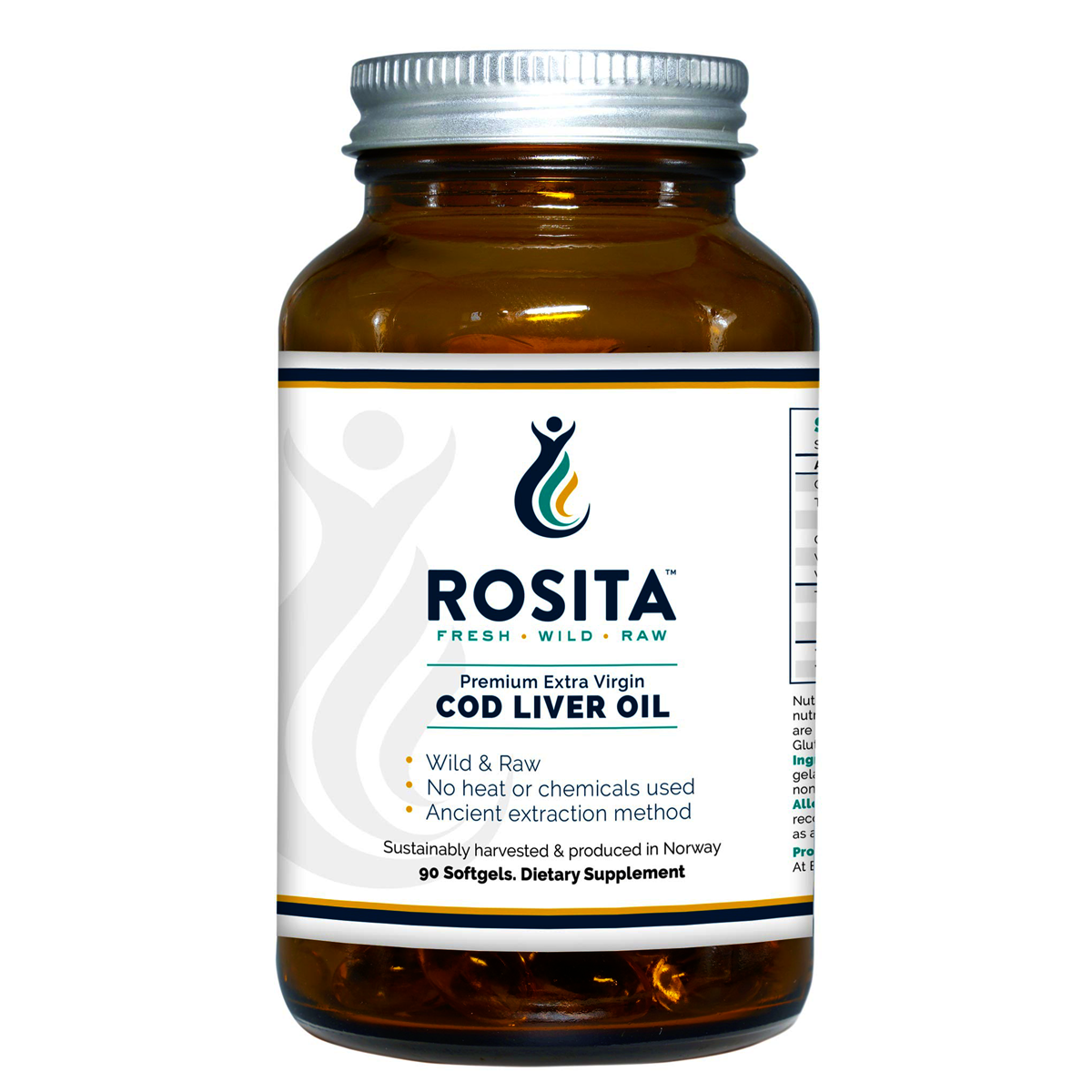 Premium Extra Virgin Cod Liver Oil Softgels 90s-Rosita-Matakana Pharmacy