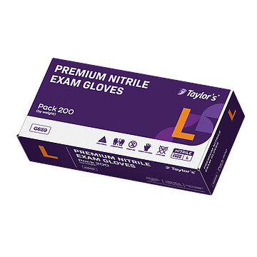 Premium Nitrile Gloves Large | 200 Box-Taylors-Matakana Pharmacy