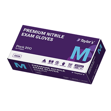 Premium Nitrile Gloves Medium | 200 Box-Taylors-Matakana Pharmacy