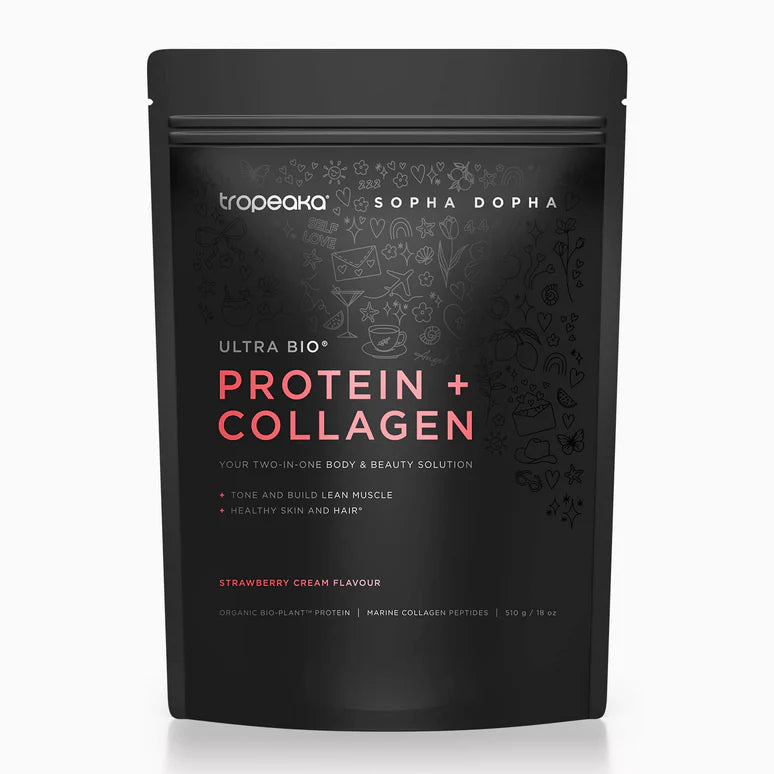 Image of Ultra Bio-Plant Protein + Collagen Strawberry Cream 510g