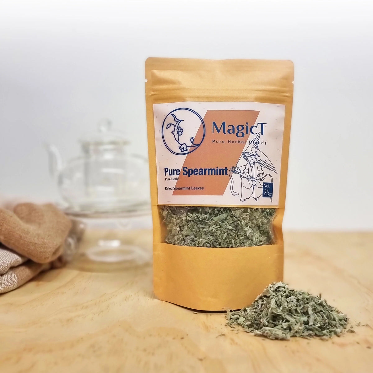 MagicT Pure Spearmint Tea Pouch 25g-Magic T-Matakana Pharmacy